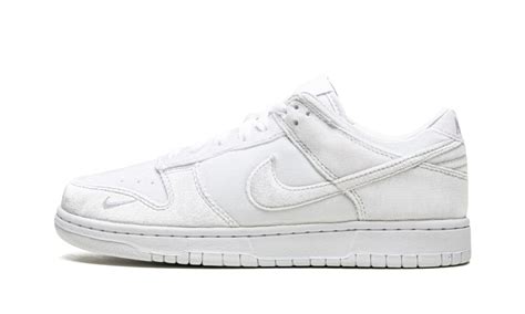 Nike Dunk Low Dover Street Market Triple White Velvet 